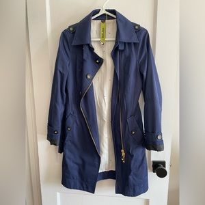 Soia & Kyo Navy and Black Trench coat, Size M